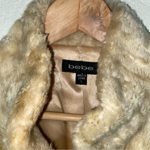 BEBE Faux Fur Jacket Coat - Picture 7 of 10